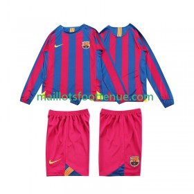Maillot/Tenue FC Barcelone 2006 Retro Enfant Domicile 2005 Manche Longue